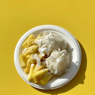 pina sticky rice( soaked with coconut cream)