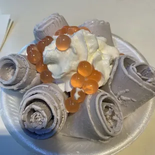 Tarp roll with strawberry boba? Not what I asked for