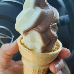 Medium size soft serve.  Definitely not medium size.