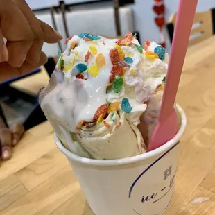 Tooti Fruity Ice Cream rolled