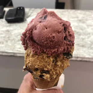 Black raspberry chip and mocha chip