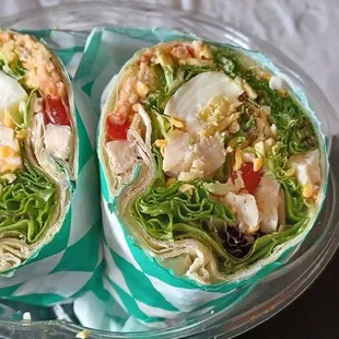 Chicken Wrap.  Enough for 2 servings.