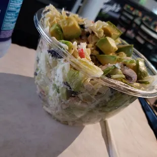 a salad in a bowl
