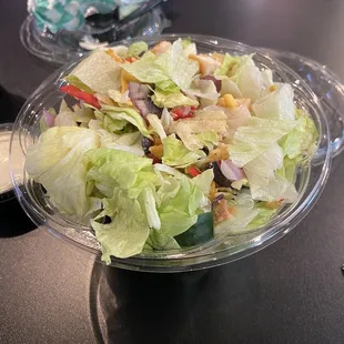 a salad in a bowl