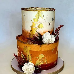 a three tiered cake