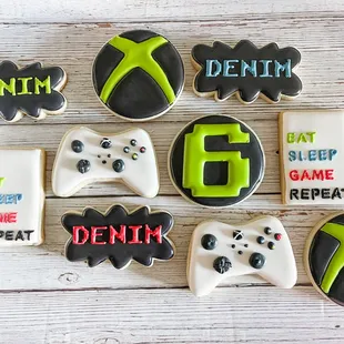 video game themed cookies