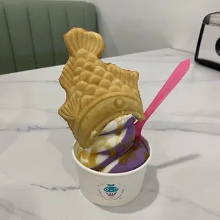 Taiyaki in a cup