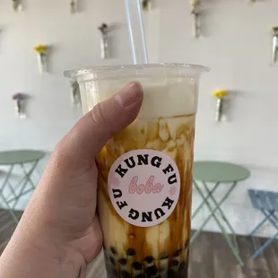 Brown sugar boba milk tea