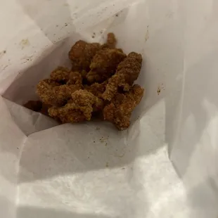 Burned  pop corn chicken lol :/