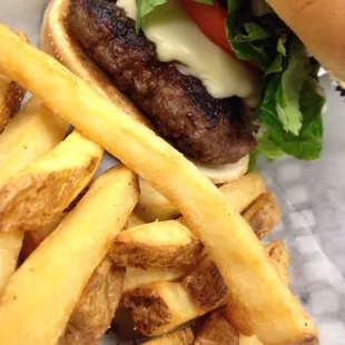 Mushroom and Swiss Burger