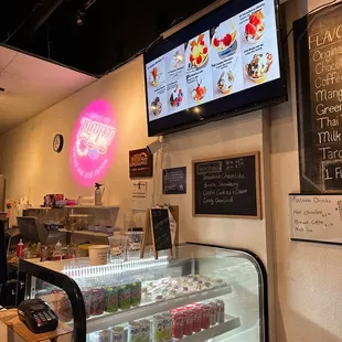 the inside of a restaurant