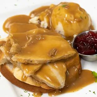 open faced turkey sand