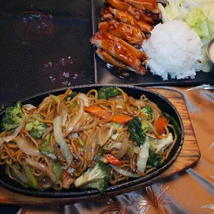 #-3 Chicken Teriyaki &amp; Veggie Yakisoba Combo