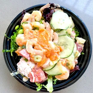 Small bowl with mixed salad