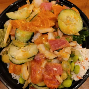 Medium poke bowl.