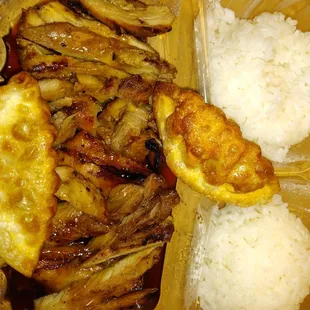 a plate of food
