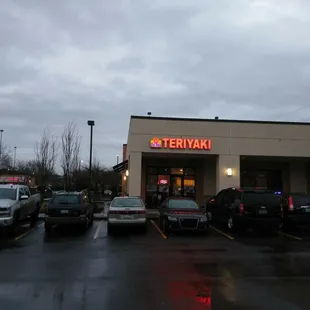 sushi and sashimi, outside