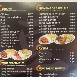 2021 Updated menu!!!