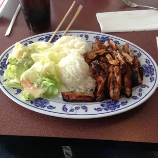 Chicken teriyaki plate
