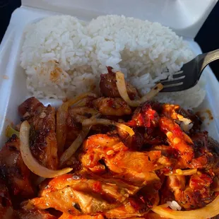 T3. Spicy Chicken Teriyaki all rice