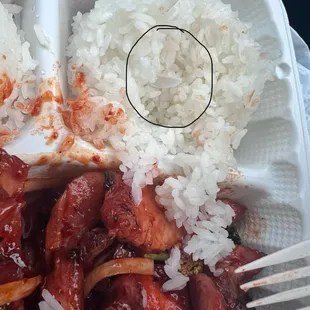 Plastic in my rice