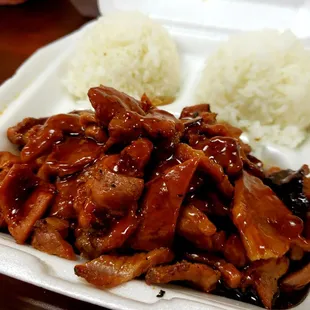 Pork teriyaki