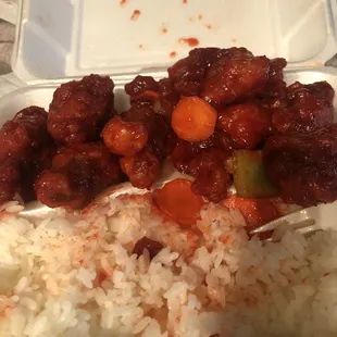 Sweet and Sour Chicken(partly eaten)