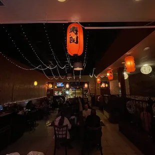 the interior of the restaurant