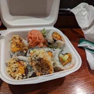 Sushi to go
