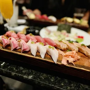 Hamachi Toro, Hamachi, Binnaga, O&apos;toro, Maguro