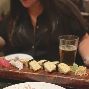 Tamago Nigiri Sushi, Hamachi Toro, Maguro