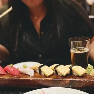 Tamago Nigiri Sushi, Hamachi Toro, Maguro