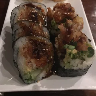 S7. Dynamite Tempura Roll and 5 Pieces Nigiri Sushi Combo Lunch