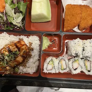 Salmon Teriyaki Bento Lunch