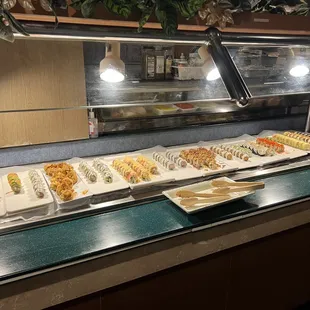 An array of sushi rolls! I just wish they were labeled...What did I just eat? Hmm