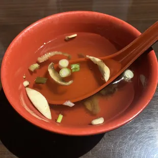 Soup comes with my entree