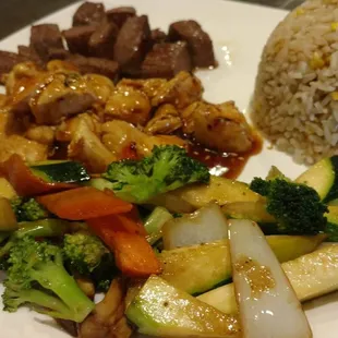 Hibachi Chicken and Steak Combo