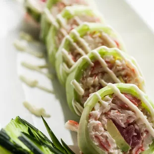 #77 Cucumber wrap salmon
