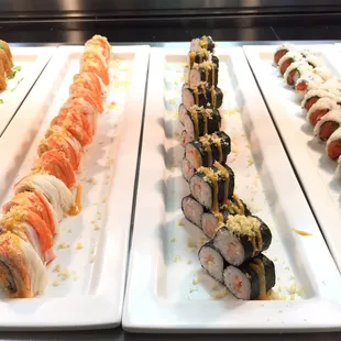 a variety of sushi