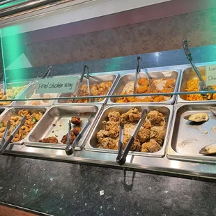 a variety of food items