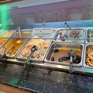 a variety of food items