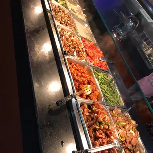 a variety of food items