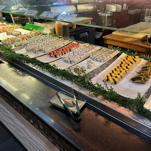 interior, sushi and sashimi