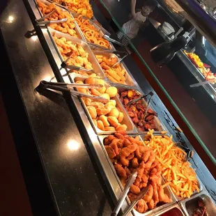 a variety of food items