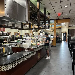 interior, sushi and sashimi