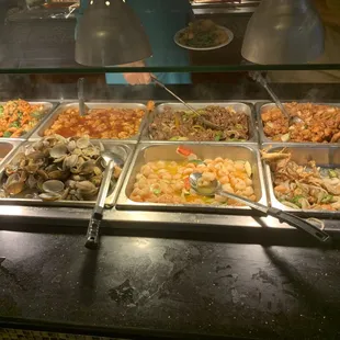 a variety of food items