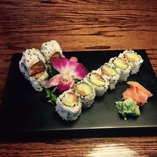 Spicy tuna and Alaskan rolls