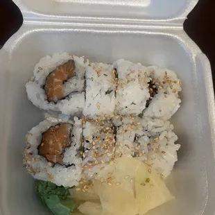 Basic salmon roll $8.95 12/1/23