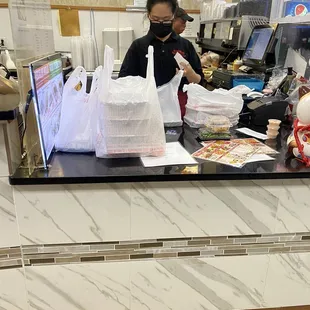 Counter area