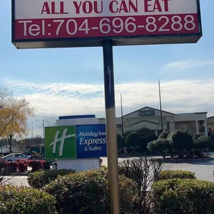 a sign for hibachi sushi and grill